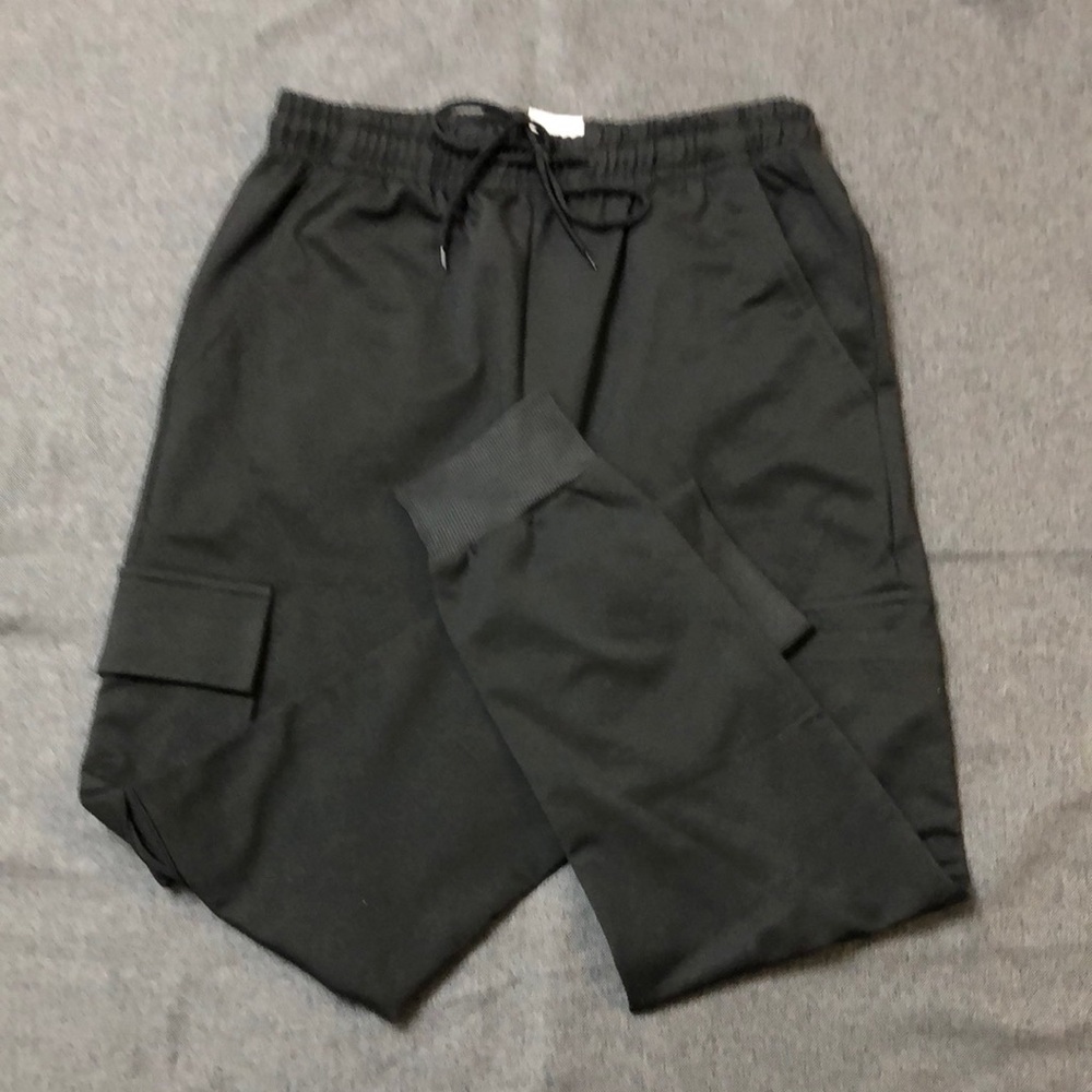 Black Relaxed Fit Joggers with Elastic Waistband